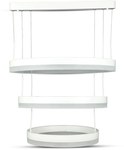 Oprawa Zwieszana LED V-TAC 100W Soft Light Chandelier Ściemnianie Biały VT-101-2D 3000K 6300lm 3 Lata Gwarancji