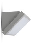 Oprawa Ścienna V-TAC 12W LED Ukośna Szara IP65 VT-8054-N 4000K 1250lm