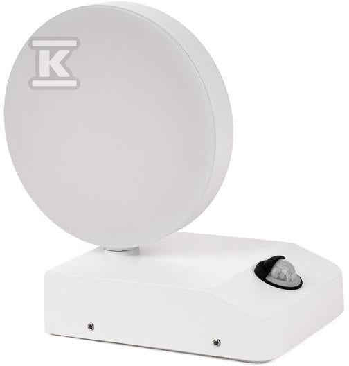 Projektor Oprawa Elewacyjna V-TAC 17W LED Czujnik Ruchu Okrągła Biała IP65 VT-11020S 3000K 2520lm