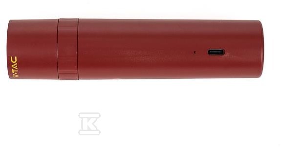 Lampka Biurkowa V-TAC 4w1 37cm Kinkiet Klips Latarka 3W LED Czerwona VT-7413 4000K 300lm