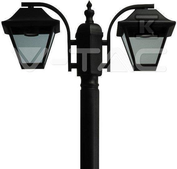 Latarnia Ogrodowa V-TAC 2XE27 230cm IP44 Czarny VT-847 3 Lata Gwarancji