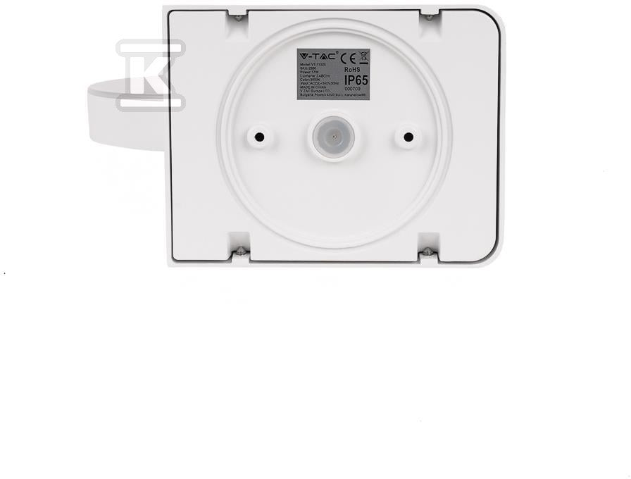 Projektor Oprawa Elewacyjna V-TAC 17W LED Okrągła Biała IP65 VT-11020 3000K 2520lm