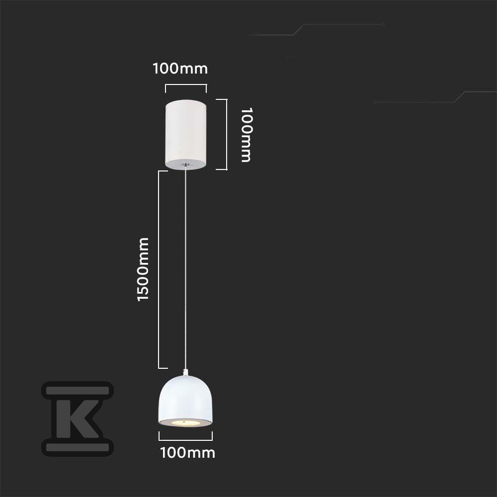 Oprawa Zwieszana V-TAC LED 8,5W 100cm Regulowana, Dotykowy włącznik Biała VT-7795 3000K 850lm