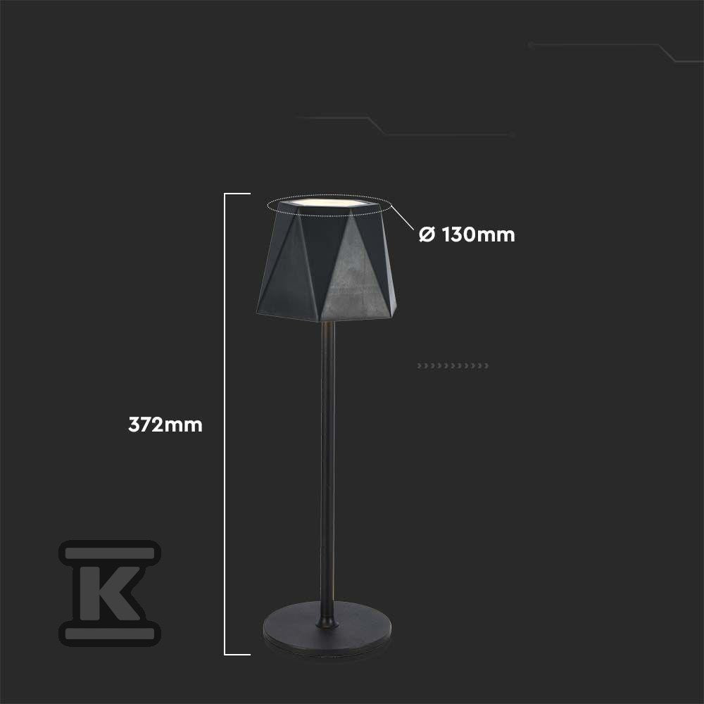 Lampka Biurkowa Nocna V-TAC 4W LED 37cm Ładowanie USB Ściemnianie Czarna VT-1034 3000K-6000K 150lm