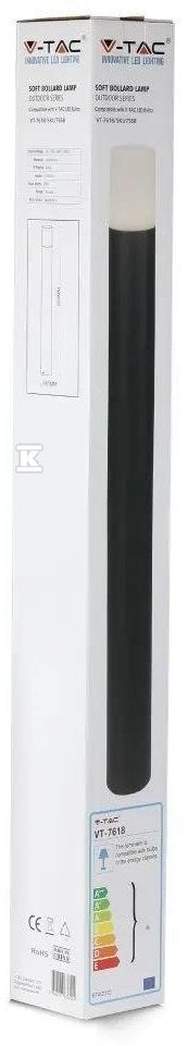 Oprawa ogrodowa GU10 VT-7618 czarna IP54