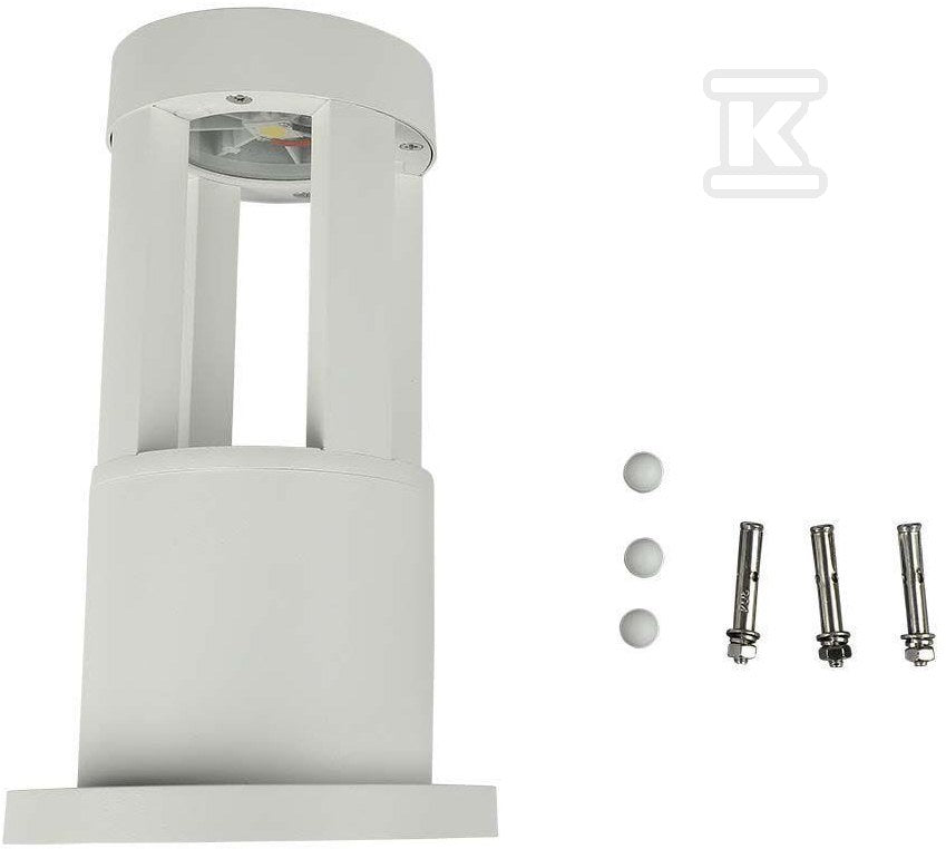 Słupek Ogrodowy V-TAC 10W LED IP65 Biały 25cm VT-830-W 4000K 1000lm