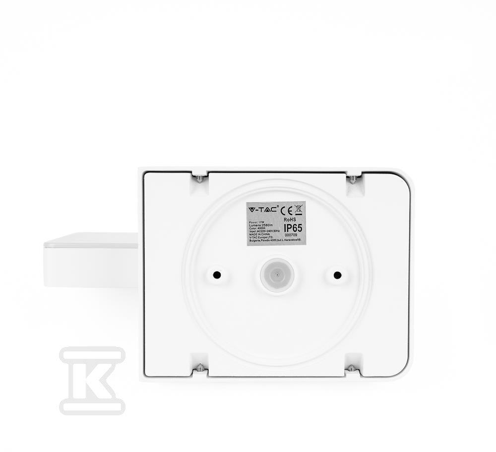 Projektor Oprawa Elewacyjna V-TAC 17W LED Biała IP65 VT-11020 3000K 2580lm