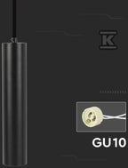Oprawa Zwieszana V-TAC GU10 GU10 Czarny 55x300mm VT-976-300 3 Lata Gwarancji
