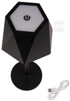 Lampka Biurkowa Nocna V-TAC 4W LED 37cm Ładowanie USB Ściemnianie Czarna VT-1034 3000K-6000K 150lm