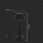 Lampka Biurkowa Nocna V-TAC 2W LED 23cm Ładowanie USB CCT Ściemnianie Czarna VT-7566 3000K-6000K 40lm