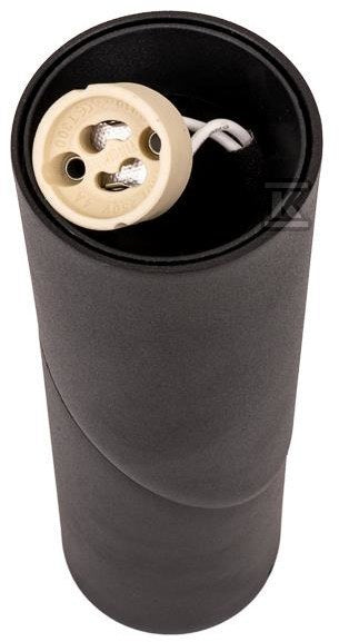 Oprawa V-TAC Aluminiowa GU10 Okrągła Natynkowa Tuba Czarna VT-804 3 Lata Gwarancji