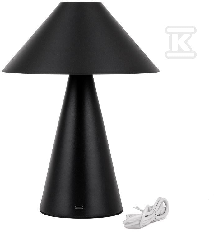 Lampka Biurkowa Nocna V-TAC 3W LED 24cm Ładowanie USB Ściemnianie Czarna VT-1051 3000K-6000K 200lm