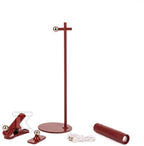 Lampka Biurkowa V-TAC 4w1 37cm Kinkiet Klips Latarka 3W LED Czerwona VT-7413 4000K 300lm