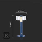 Lampka Biurkowa Nocna V-TAC 1W LED 30cm Ładowanie USB Ściemnianie Filetowa VT-1049 3000K 100lm