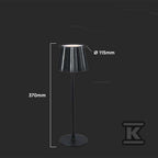 Lampka Biurkowa Nocna V-TAC 4W LED 37cm Ładowanie USB Ściemnianie Czarna VT-1028 3000K-6000K 150lm
