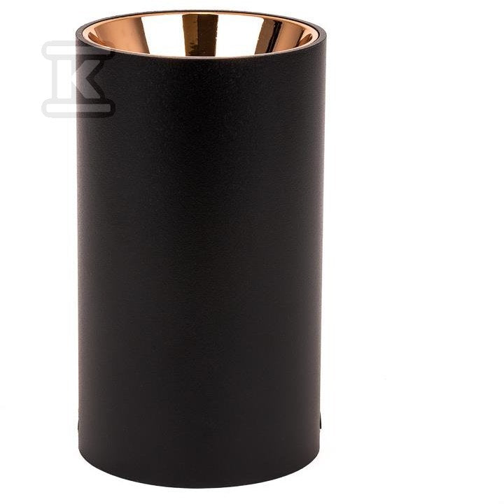 Oprawa Sufitowa V-TAC GU10 Okrągła Natynkowa Tuba Czarny+Różowe Złoto 80x140mm VT-882RD-RG 3 Lata Gwarancji