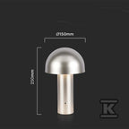 Lampka Biurkowa Nocna V-TAC 1W LED 25cm Ładowanie USB Ściemnianie Złota VT-1047 3000K-6000K 200lm