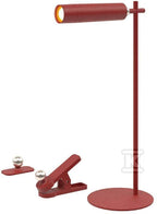 Lampka Biurkowa V-TAC 4w1 37cm Kinkiet Klips Latarka 3W LED Czerwona VT-7413 4000K 300lm
