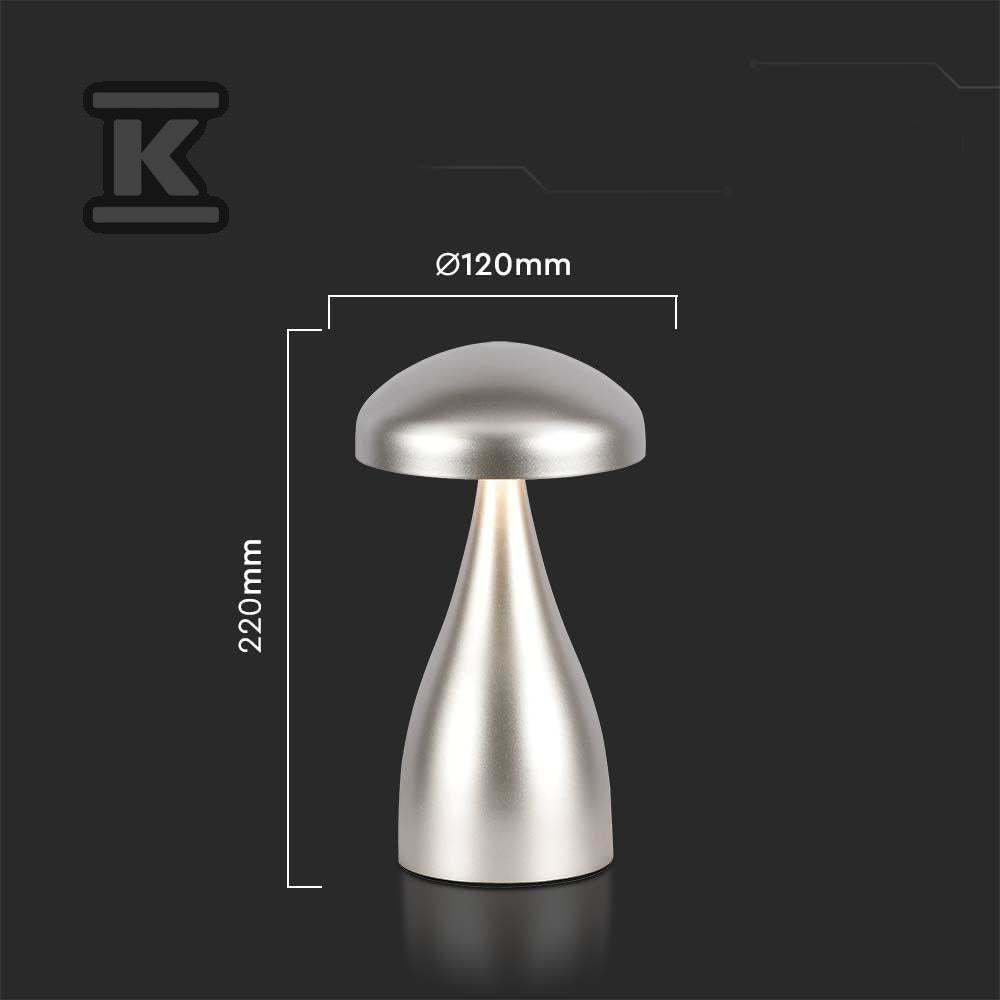 Lampka Biurkowa Nocna V-TAC 1W LED 22cm Ładowanie USB Ściemnianie Złota VT-1041 3000K-6000K 55lm