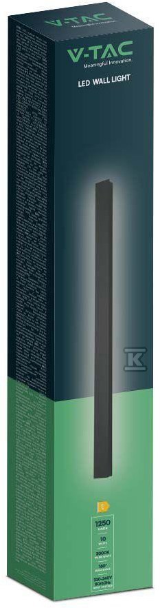 Oprawa Ścienna Elewacyjna LED Linia V-TAC 10W IP65 Czarna 51cm VT-1173 4000K 1300lm