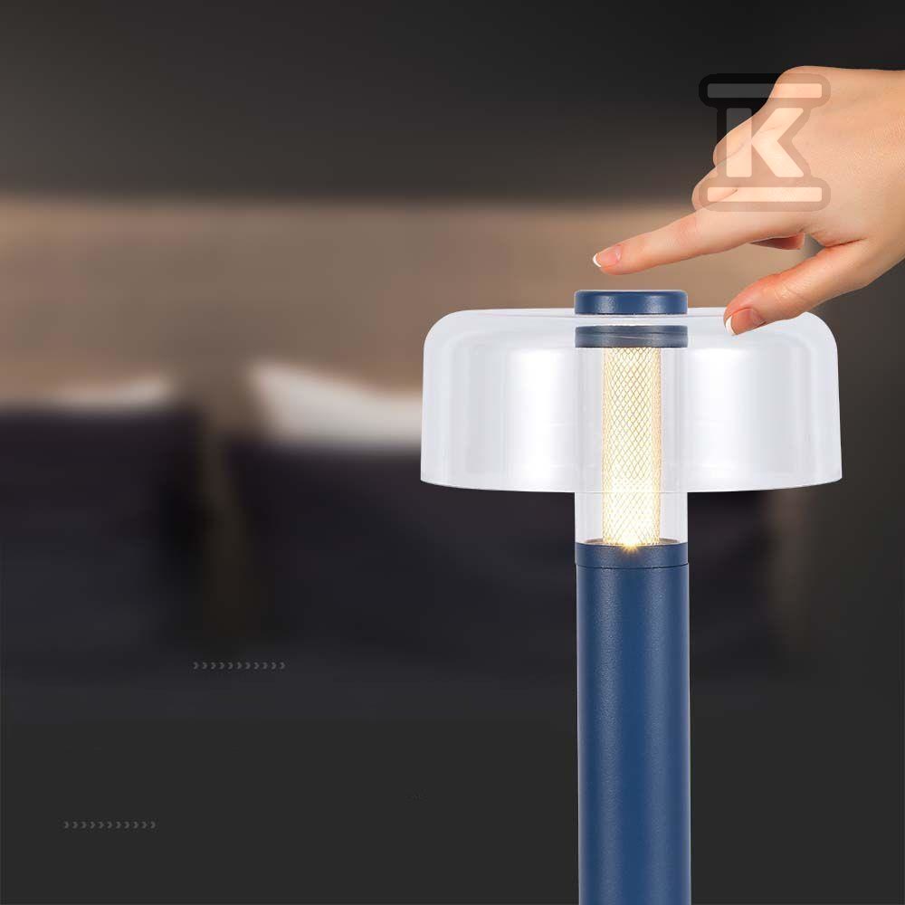 Lampka Biurkowa Nocna V-TAC 1W LED 30cm Ładowanie USB Ściemnianie Filetowa VT-1049 3000K 100lm