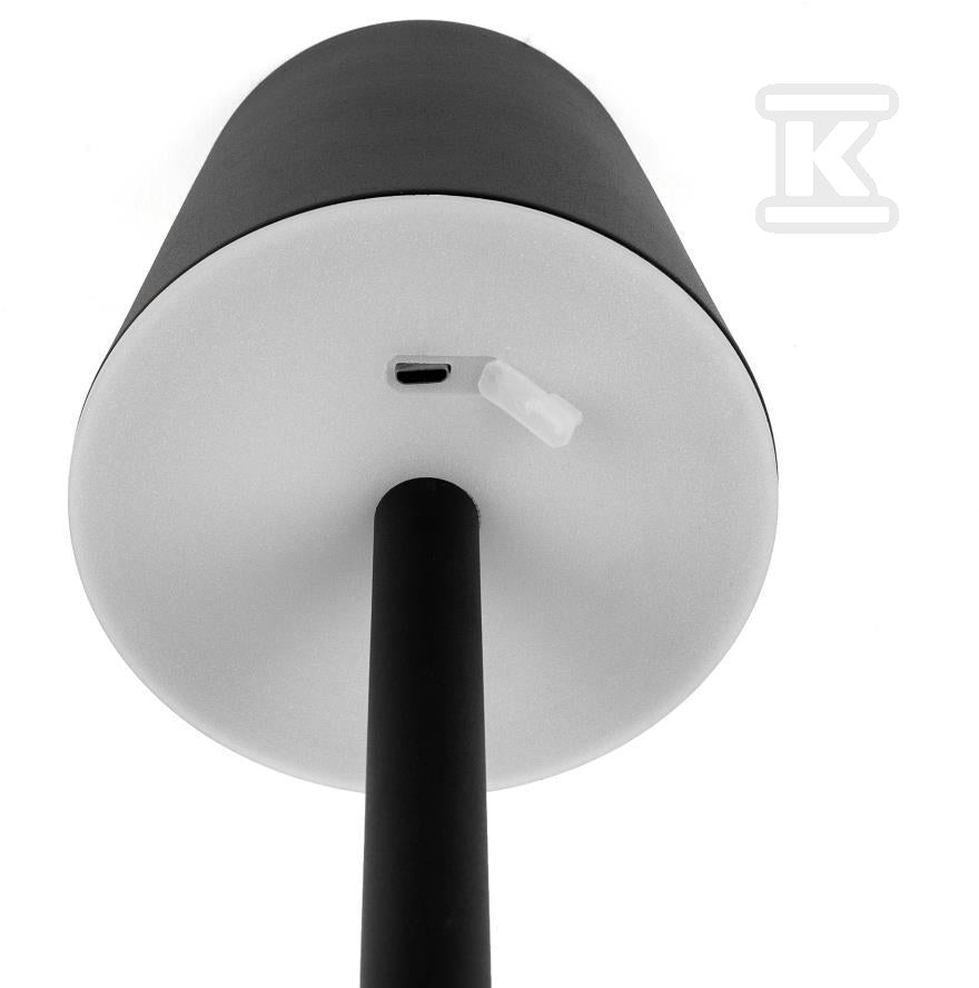 Lampka Biurkowa Nocna V-TAC 3W LED Ładowanie Ściemnianie Czarna VT-7703 4000K 70lm
