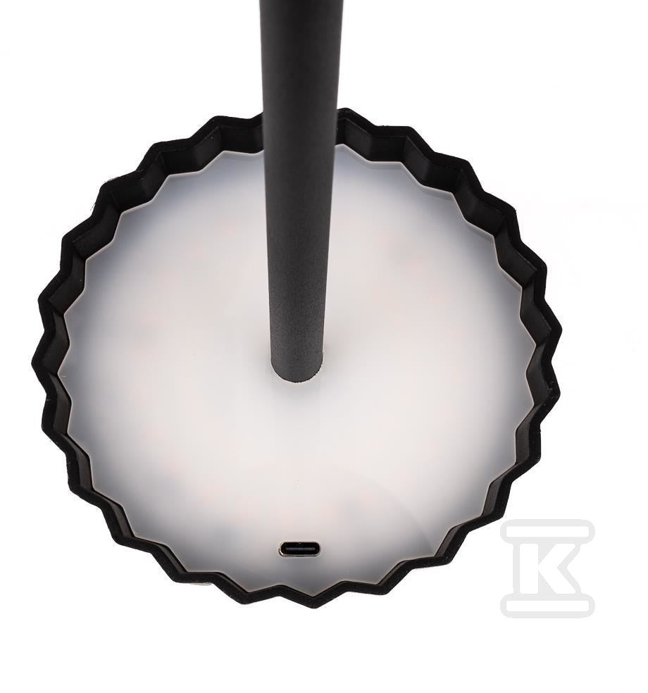 Lampka Biurkowa Nocna V-TAC 4W LED 37cm Ładowanie USB Ściemnianie Czarna VT-1028 3000K-6000K 150lm