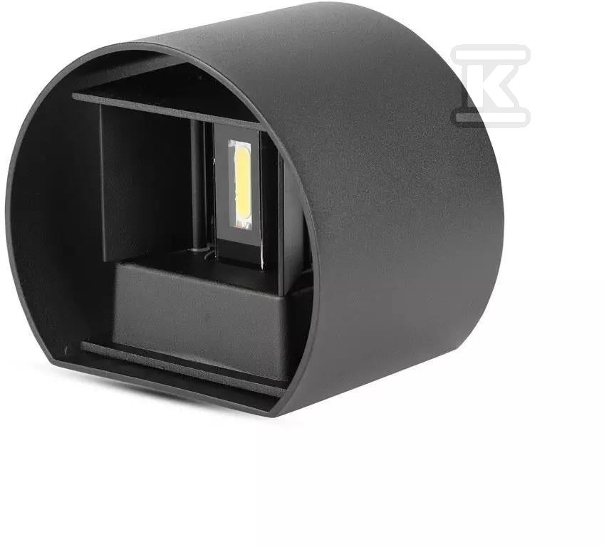 Oprawa Ścienna 5W V-TAC Góra Dół Regulowana Czarny Okrągły IP65 Bridgelux VT-756-B 4000K 700lm
