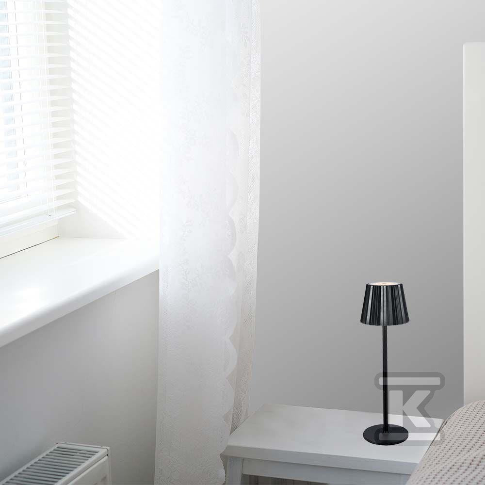 Lampka Biurkowa Nocna V-TAC 4W LED 37cm Ładowanie USB Ściemnianie Czarna VT-1028 3000K-6000K 150lm