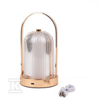 Lampka Biurkowa Nocna V-TAC 1W LED 22cm Ładowanie USB Ściemnianie Złota VT-1057 3000K-6000K 55lm