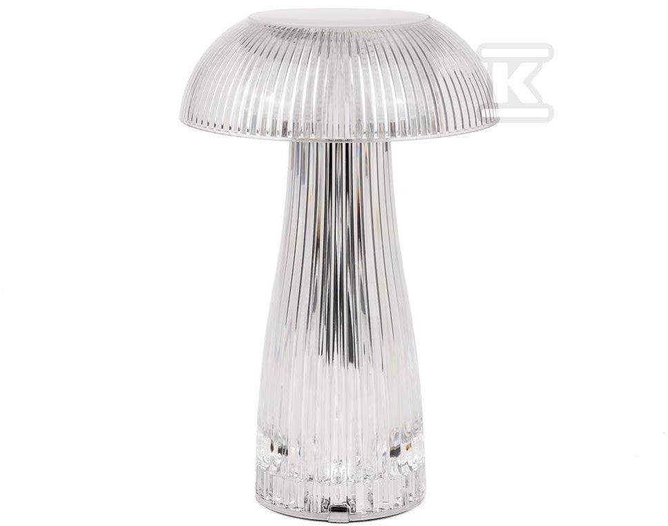Lampka Biurkowa Nocna V-TAC 1W LED 25cm Ładowanie USB Ściemnianie Przezroczysta VT-1040 3000K-6000K 50lm