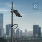 Projektor LED Solarny V-TAC 30W IP65, Pilot Timer, LiFePo 6.4V 6000mA Czarny VT-432 6400K 4800lm