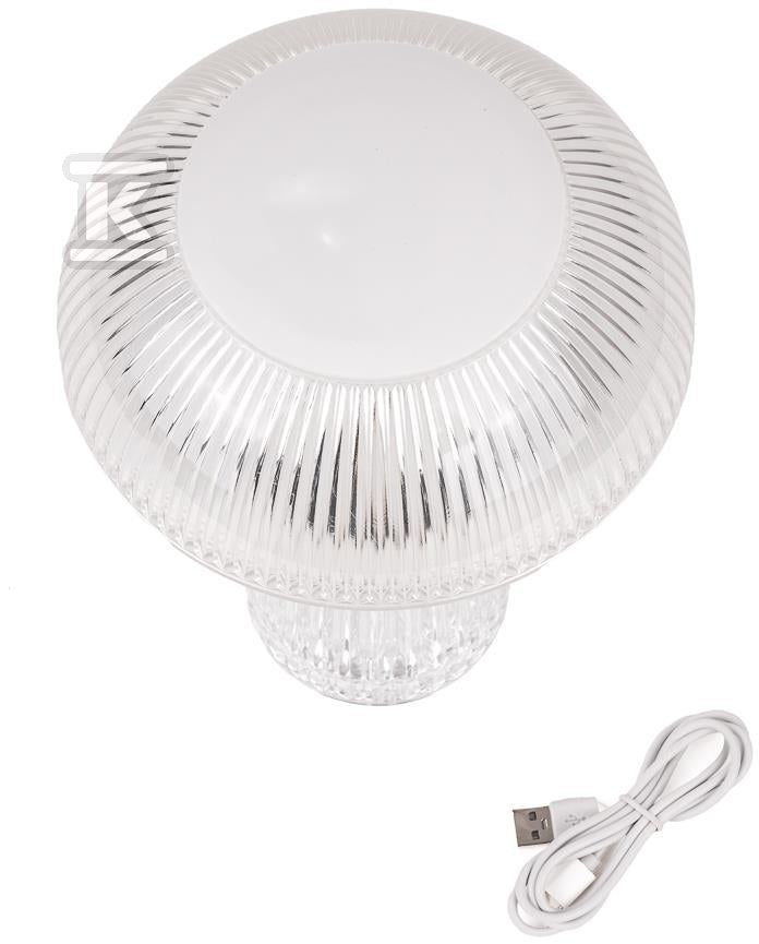 Lampka Biurkowa Nocna V-TAC 1W LED 25cm Ładowanie USB Ściemnianie Przezroczysta VT-1040 3000K-6000K 50lm