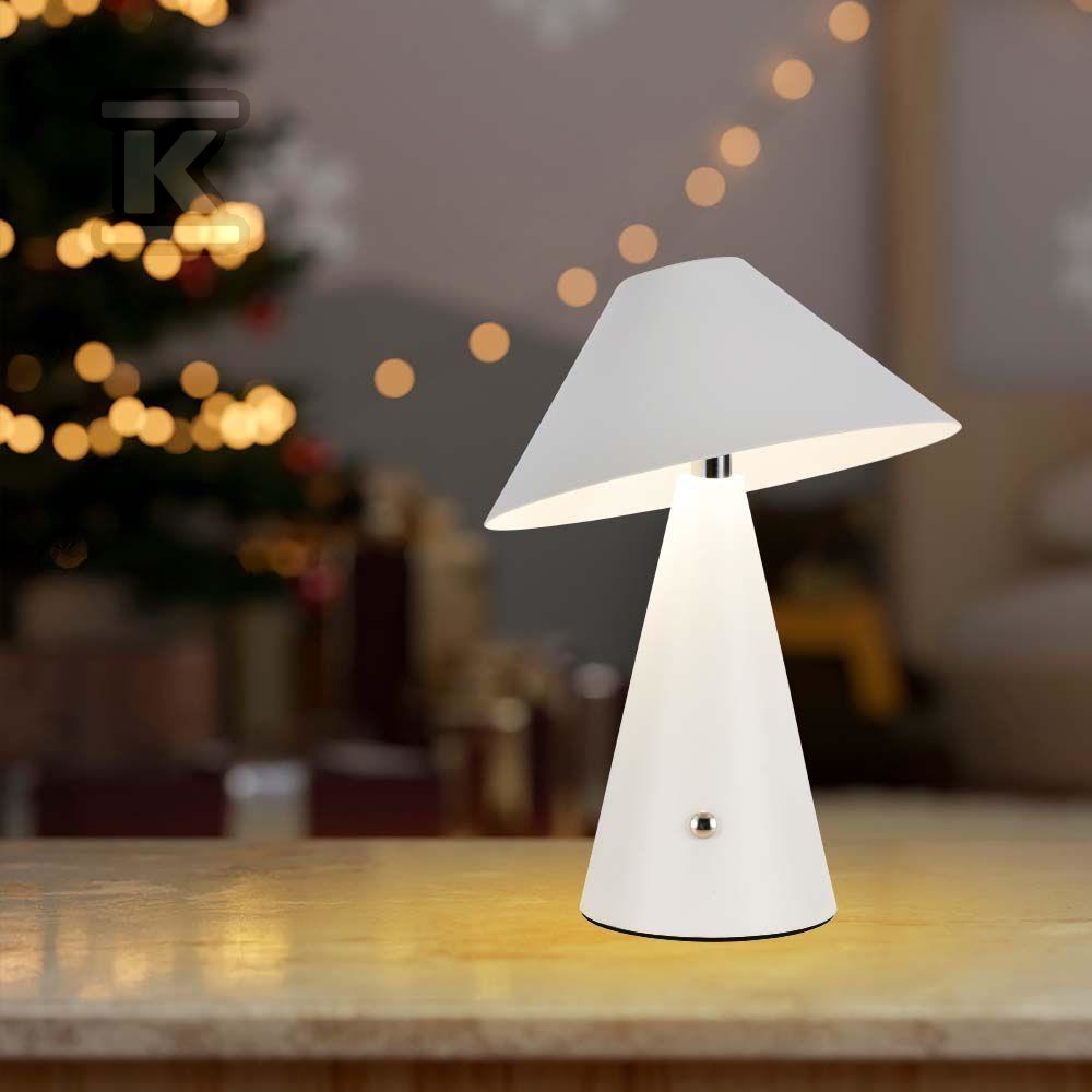Lampka Biurkowa Nocna V-TAC 3W LED 24cm Ładowanie USB Ściemnianie Biała VT-1051 3000K-6000K 200lm