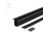 Szyna Podtynkowa Szynosystem SMART 48V V-TAC 100cm Aluminiowa Czarna (w komplecie maskownica i zaślepki)