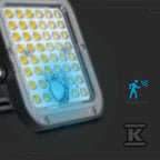 Projektor LED Solarny V-TAC 30W IP65, Pilot Timer, LiFePo 6.4V 6000mA Czarny VT-432 6400K 4800lm