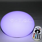 Świecąca kula ogrodowa LED RGB VT-7801 Wymiar 20x14cm akumulator litowy 1000mAh IP67