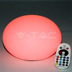 Świecąca kula ogrodowa LED RGB VT-7801 Wymiar 20x14cm akumulator litowy 1000mAh IP67
