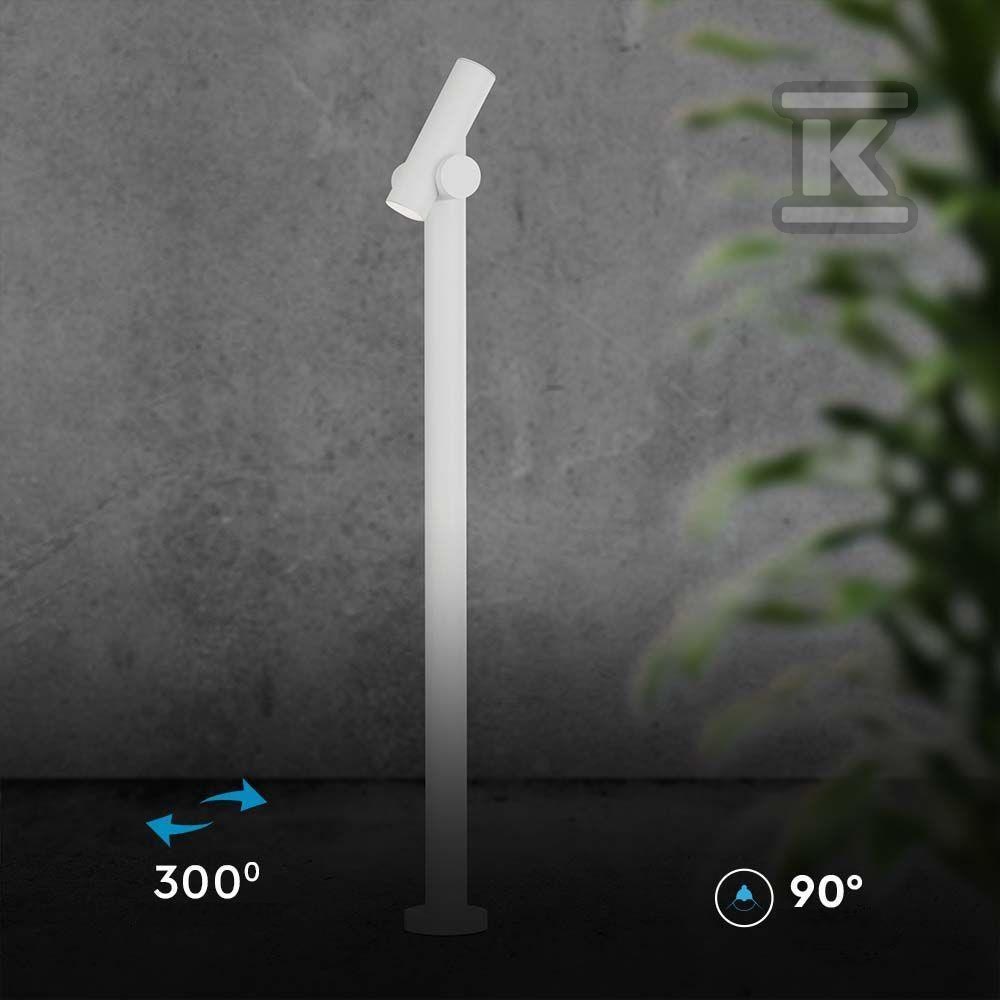Słupek Ogrodowy V-TAC 4W LED 100CM Biały IP44 VT-1187 3000K 390lm