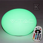 Świecąca kula ogrodowa LED RGB VT-7801 Wymiar 20x14cm akumulator litowy 1000mAh IP67