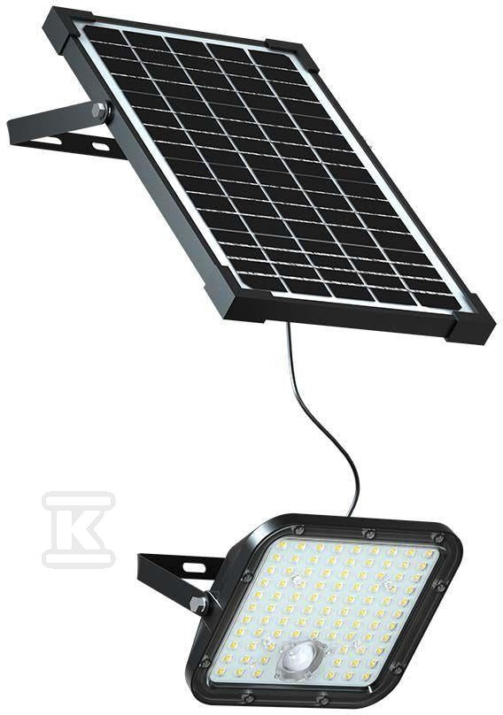 Projektor LED Solarny V-TAC 30W IP65, Pilot Timer, LiFePo 6.4V 6000mA Czarny VT-432 6400K 4800lm