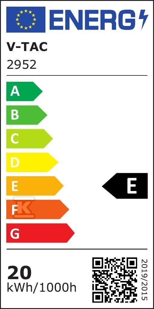 Projektor Oprawa Elewacyjna V-TAC 17W LED Okrągła Czarna IP65 VT-11020 3000K 2520lm