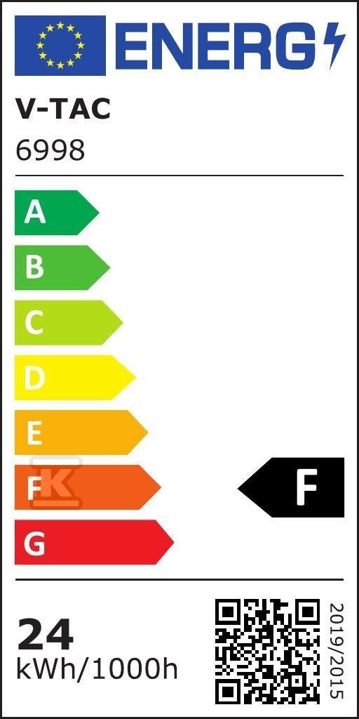 Oprawa Sufitowa V-TAC 24W LED Biała 310x115mm 4000K 2560lm