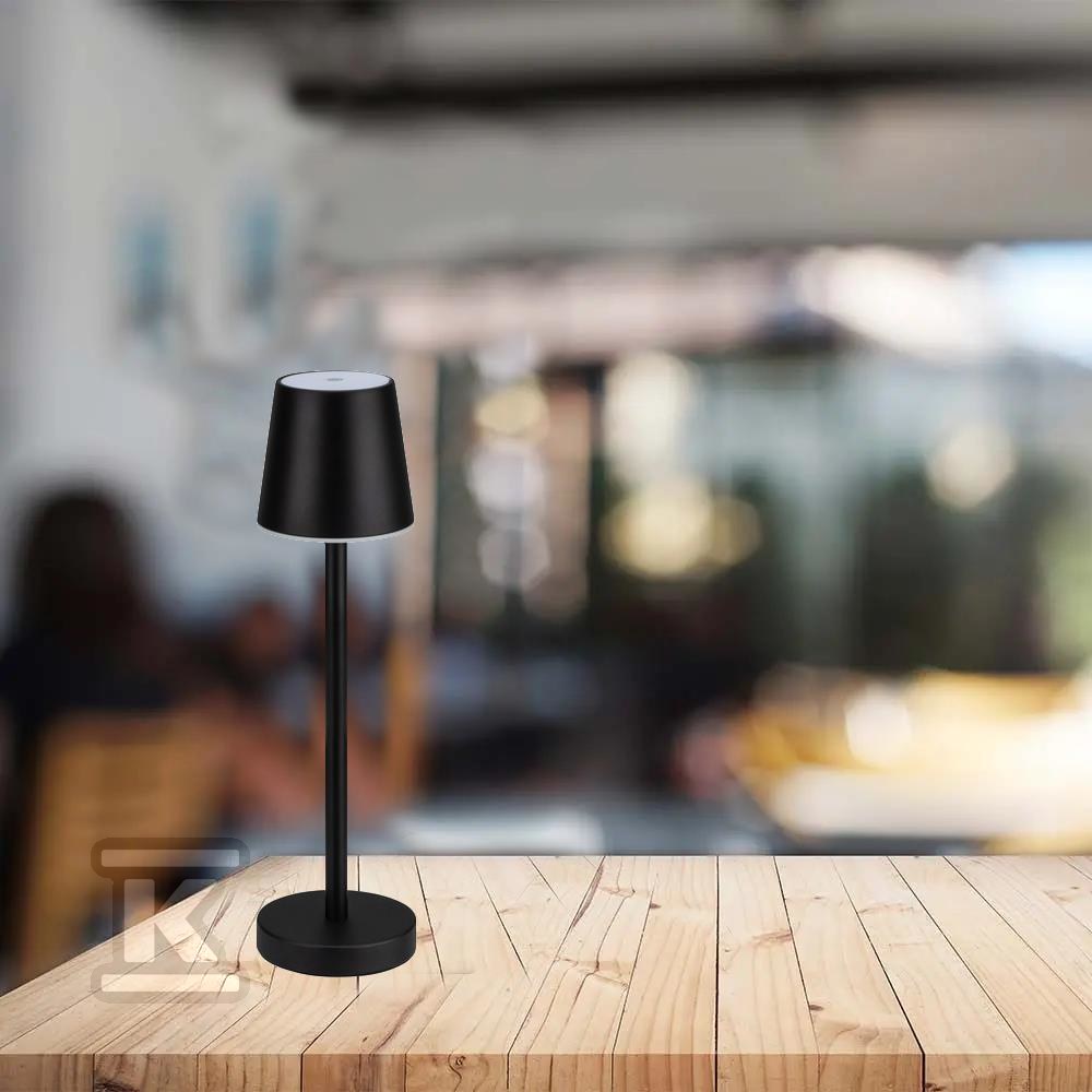 Lampka Biurkowa Nocna V-TAC 3W LED Ładowanie Ściemnianie Czarna VT-7703 4000K 70lm