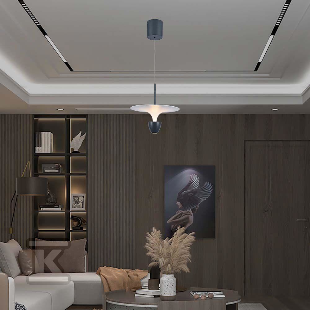 Oprawa Zwieszana V-TAC 9W LED Biały+Szary VT-7832 3000K 1000lm