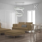 Oprawa Zwieszana LED V-TAC 82W Soft Light Chandelier Ściemnianie Biały VT-82-3-W-N 3000K 4550lm 3 Lata Gwarancji