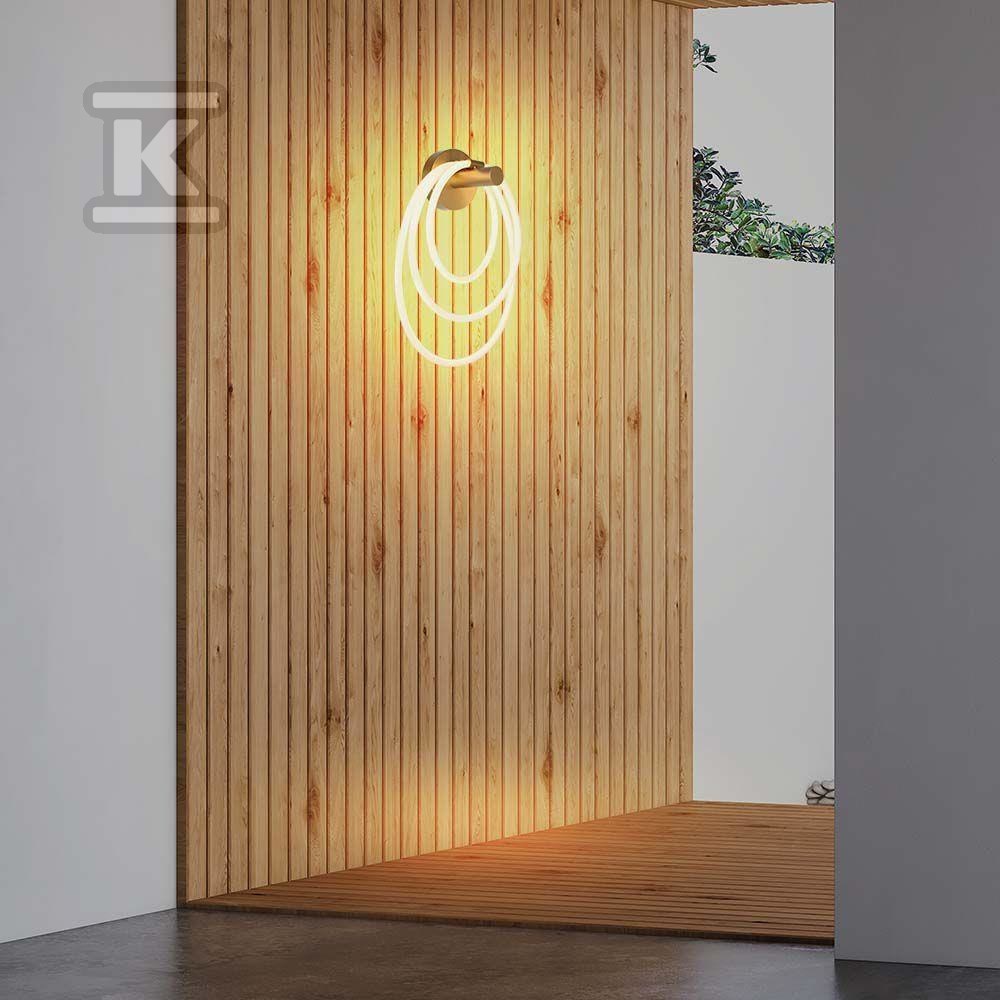 Oprawa Kinkiet Ścienny V-TAC 37W LED 34x46cm Złoty Mat VT-7927 3000K 3940lm