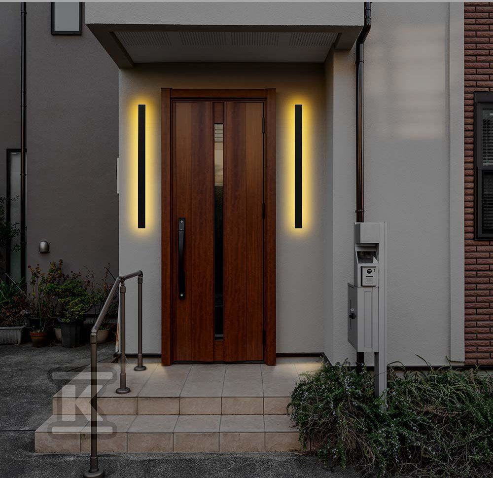 Oprawa Ścienna Elewacyjna LED Linia V-TAC 16W IP65 Czarna 100cm VT-1176 3000K 2035lm