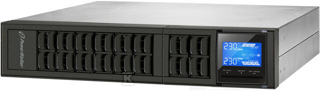 UPS RACK powerwalker VFI 1000 CRM LCD ON-LINE 1000VA 3X IEC C13 USB-B RS-232 LCD 2U