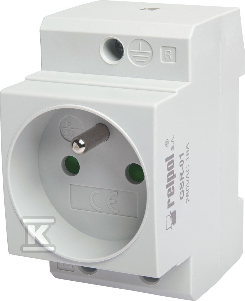 Gniazdo modułowe GSR-01 – 250V AC, 16A, IP20